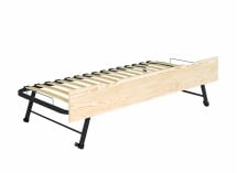 Tiroir gigogne 90x200 BOMBAY - Brut - 3