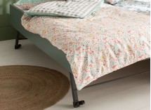 Lit gigogne avec rangement 90x190 MANLY Blanc/Vert - 2