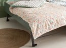 Lit gigogne avec rangement 90x190 MANLY Blanc/Vert - 2