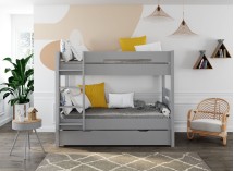 Lit superposé 3 places 90x190 ANGEL Gris