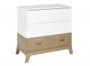 Commode 3 tiroirs EKKO – Blanc/Chêne Nateo Concept - 4
