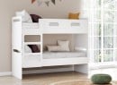 Lit superposé séparable 90x190 LEVIS - Blanc