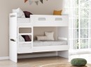 Lit superposé séparable 90x190 LEVIS - Blanc