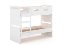 Lit superposé séparable 90x190 LEVIS - Blanc
