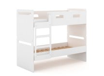 Lit superposé séparable 90x190 LEVIS - Blanc