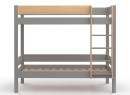 Lit superposé en pin massif 90x190 HOYA - Gris 5