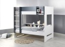 Lit superposé avec rangement 90x190 MANLY - Bleu 1