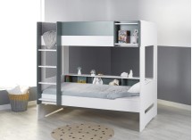 Lit superposé avec rangement 90x190 MANLY - Vert 2
