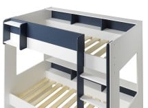 Lit superposé 3 places 90x190 MANLY - Blanc/Bleu 3