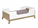 Lit bébé évolutif EKKO – Blanc/Chêne Nateo Concept - 8