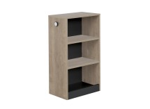 Petite bibliothèque mobile ELLIOT Ardoise - fond blanc