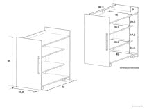 Etagères ANDY - Dimensions