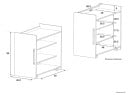Etagères ANDY - Dimensions