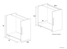 Penderie ANDY - Dimensions