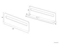 Barrière de lit 120cm BRISBANE Nateo Concept - dimensions