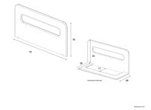 Barrière de lit 70cm BRISBANE Nateo Concept - dimensions