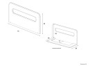 Barrière de lit 70cm BRISBANE Nateo Concept - dimensions