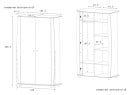 Armoire 2 portes CALTON Nateo Concept - dimensions