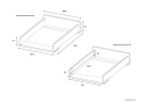 Plan à langer pour commode VOLT Nateo Concept - dimensions