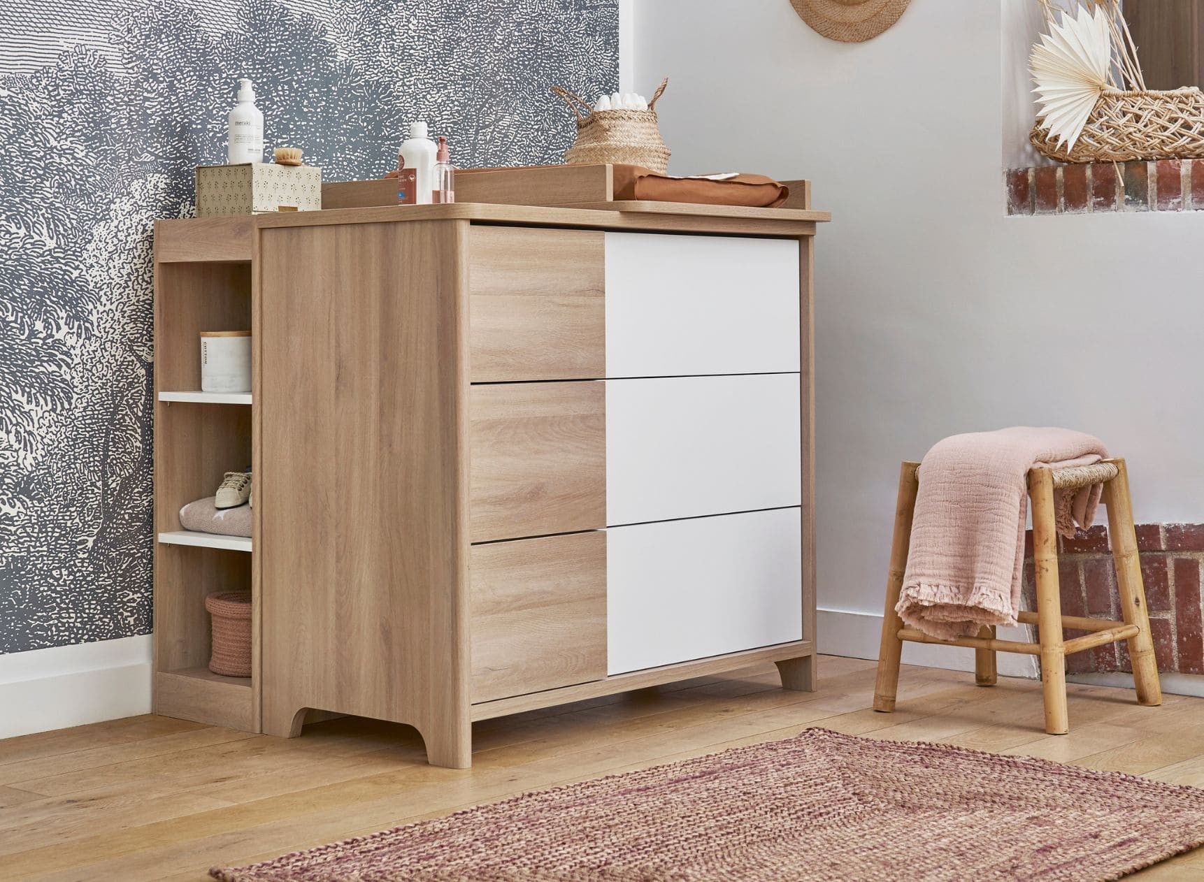Compactable Bookcase Small mobile SALTO bookcase sustainable in eco-friendly wood