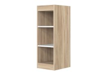 Petite bibliothèque mobile SALTO Chêne - de profil