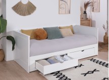 Lit banquette extensible MIHO - Tiroir ouvert