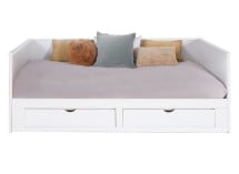 Lit banquette extensible MIHO - Fermé sur fond blanc