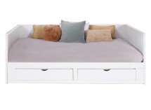 Lit banquette extensible MIHO - Fermé sur fond blanc