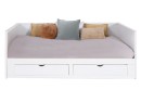 Lit banquette extensible MIHO - Fermé sur fond blanc