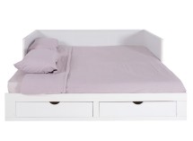 Lit banquette extensible MIHO - Ouvert sur fond blanc