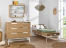 Mini chambre enfant VINTAGE en blanc et chêne