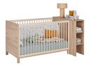 Lit bébé évolutif JULIA avec tête de lit - Fond blanc