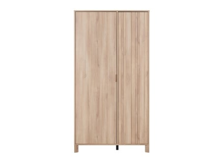 Armoire 2 portes JULIA sur fond blanc de face