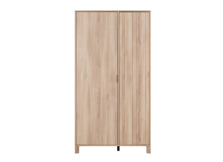 Armoire 2 portes JULIA sur fond blanc de face