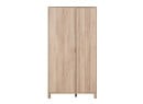 Armoire 2 portes JULIA sur fond blanc de face