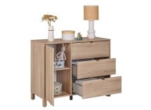 Commode JULIA sans plan à langer ouverte
