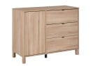 Commode 3 tiroirs 1 porte JULIA sans plan à langer
