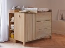 Commode  JULIA avec plan à langer et bibliothèque