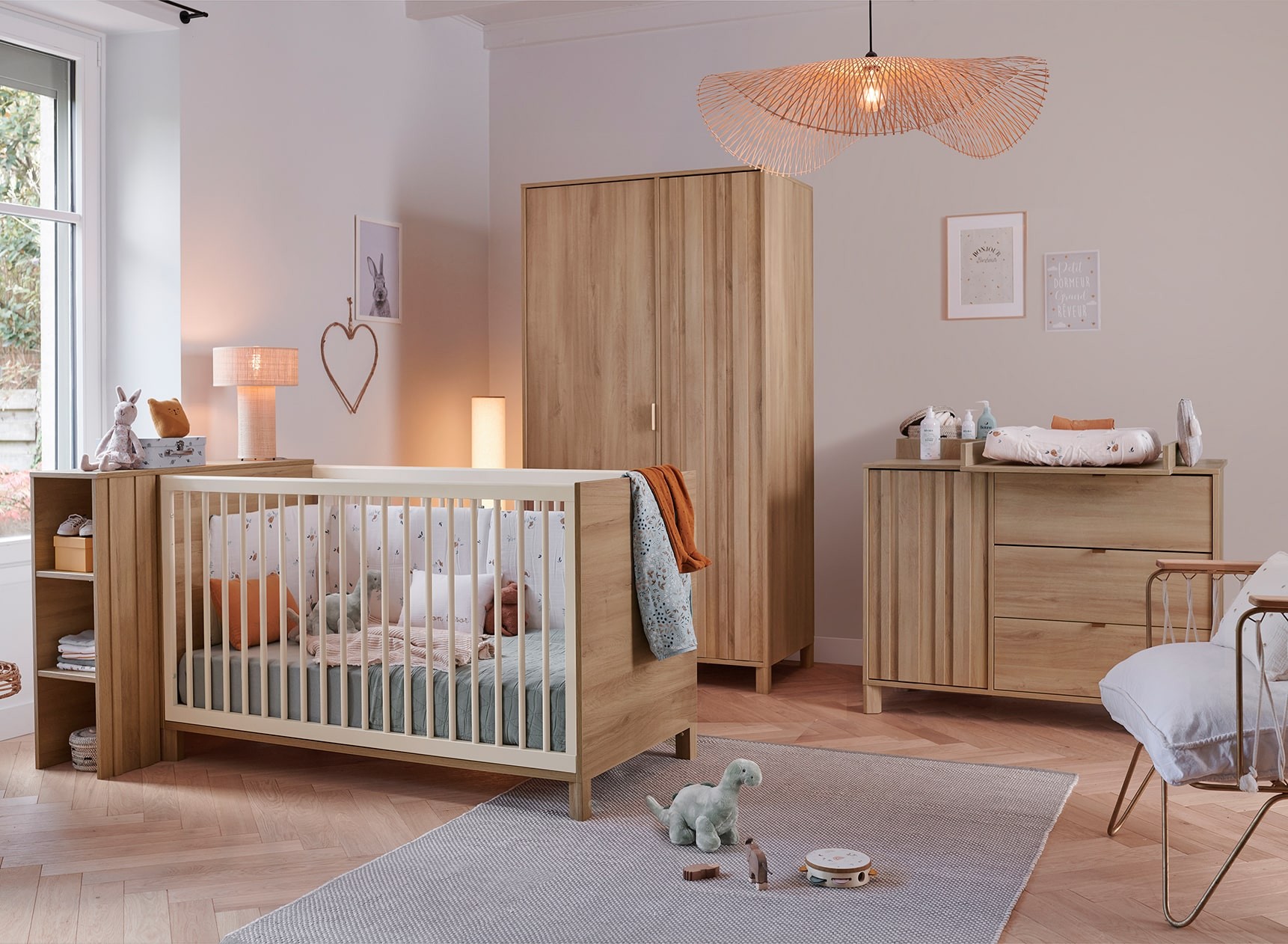 Chambre bébé complète JULIA - Fond ambiance