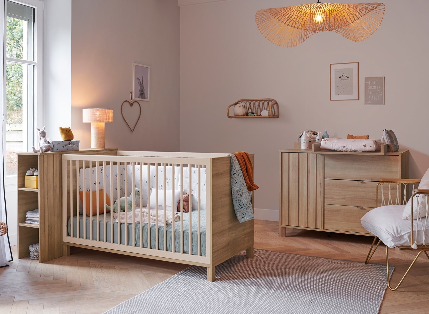 Chambre bébé duo JULIA - Fond ambiance