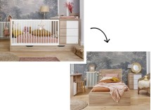 Lit bébé et lit évolué SALTO Chêne