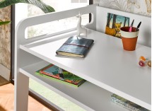 Bureau enfant à casier LEVIS Blanc - 3