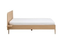 Lit double 140x190 + chevet BALI Chêne naturel - 5