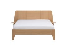 Lit double 140x190 + chevet BALI Chêne naturel - 6