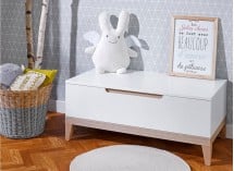 Coffre à jouet VOLT Blanc/Hêtre - 3