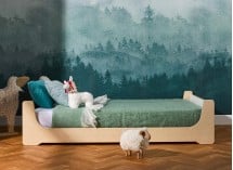 Lit Montessori 90x140 KALIX Blanc/Bois - 4