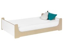 Lit Montessori 90x140 KALIX Blanc/Bois - 3