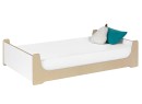 Lit Montessori 90x140 KALIX Blanc/Bois - 3