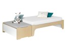 Lit Montessori 90x140 KALIX Blanc/Bois - 7