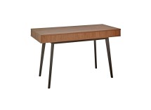 Bureau en bois 1 tiroir VINTAGE - Noyer - 5